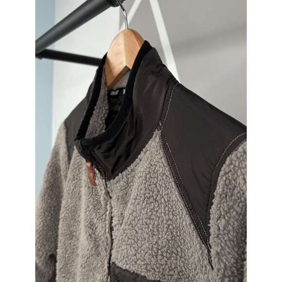 Ski The East Sherpa Fleece Jacket Women’s Small Grey Full Zip Snowboard Hiking - Picture 7 of 15